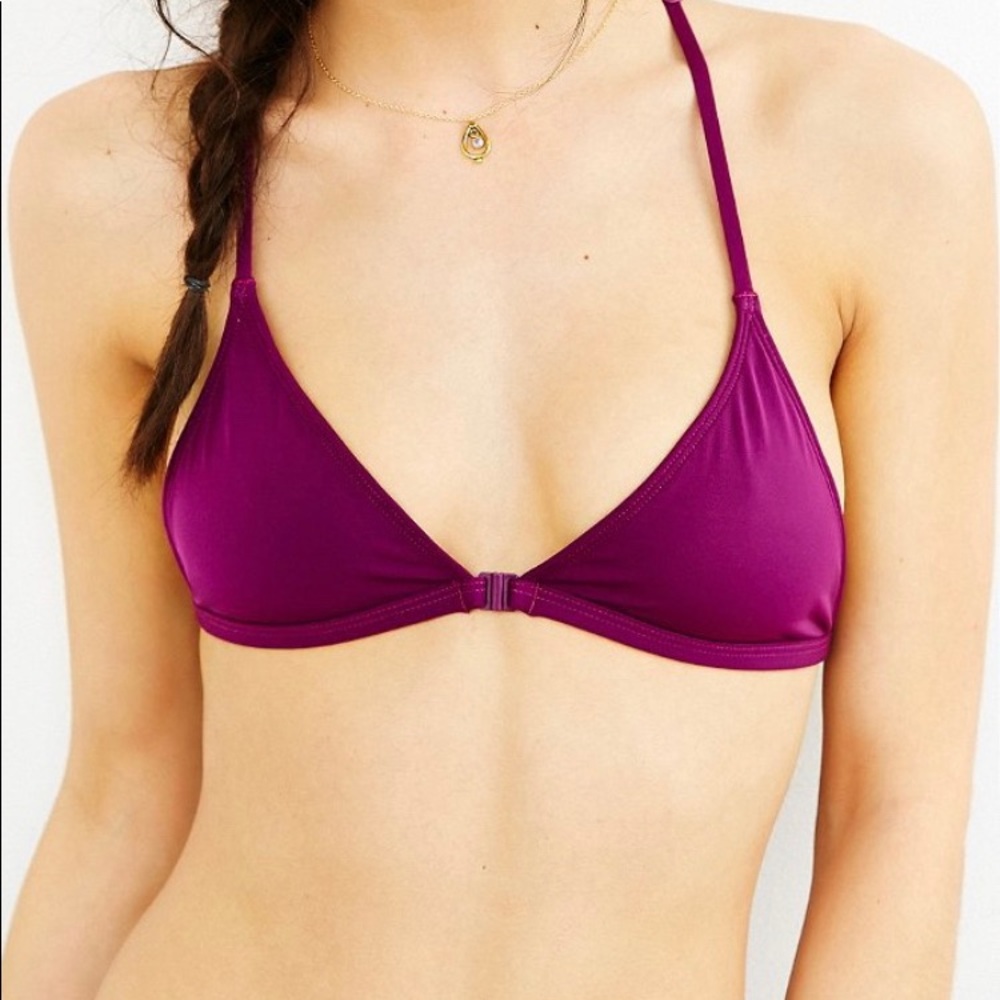 Urban outfitters purple triangle swim top